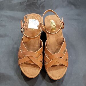 BRAND NEW CLIFFS BY WHITE MOUNTAIN WEDGE SANDAL G1